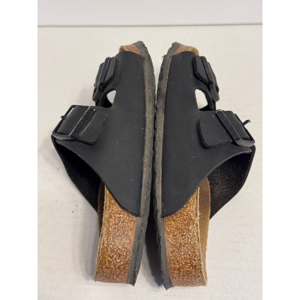 Birkenstock Arizona Birko-Flor Black Cork Footbed 34 Youth Sandals Medium/Narrow - Picture 6 of 9